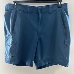 Bimini Bay Outfitters Men's Blue Cargo Shorts Waist 42”